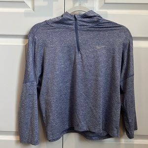 Never worn. Perfect condition. Nike running dri-fit purple zip up. Size Med.